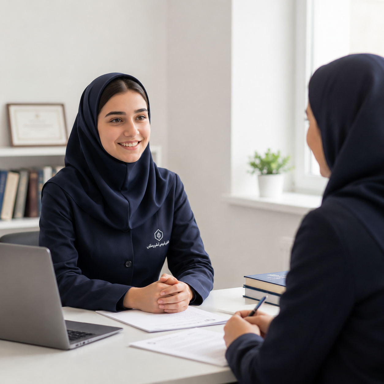 دانش آموزش در حال دریافت مشاوره